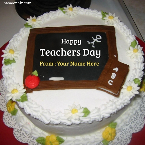 Name Birthday Cake For Teacher