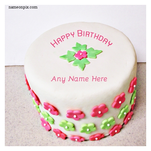 Write Any Name On Birthday Cake Image